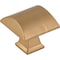Jeffrey Alexander 1-1/4" Overall Length  Satin Bronze Roman Cabinet Knob 944SBZ - alternate 1